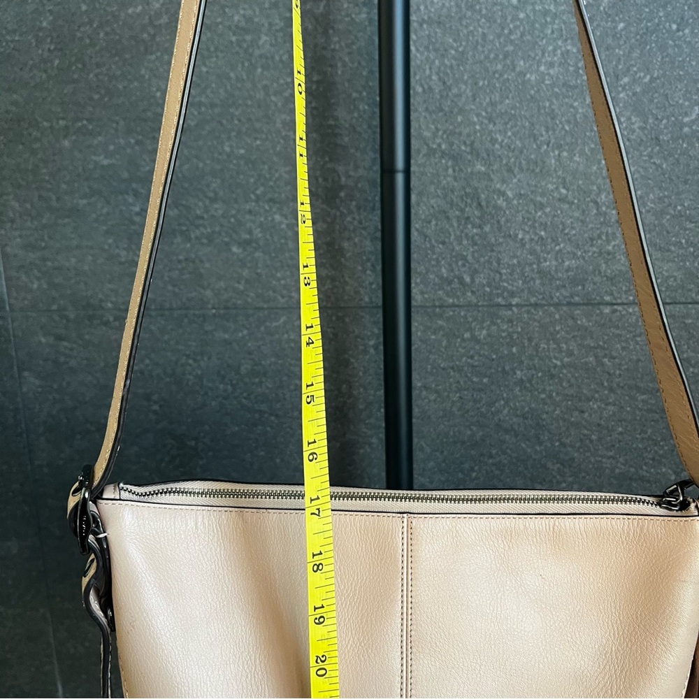 Coach Small Dufflette Leather Crossbody Bag Beachwood - Picture 9 of 16